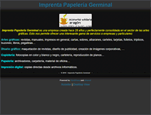 Tablet Screenshot of imprentagerminal.com